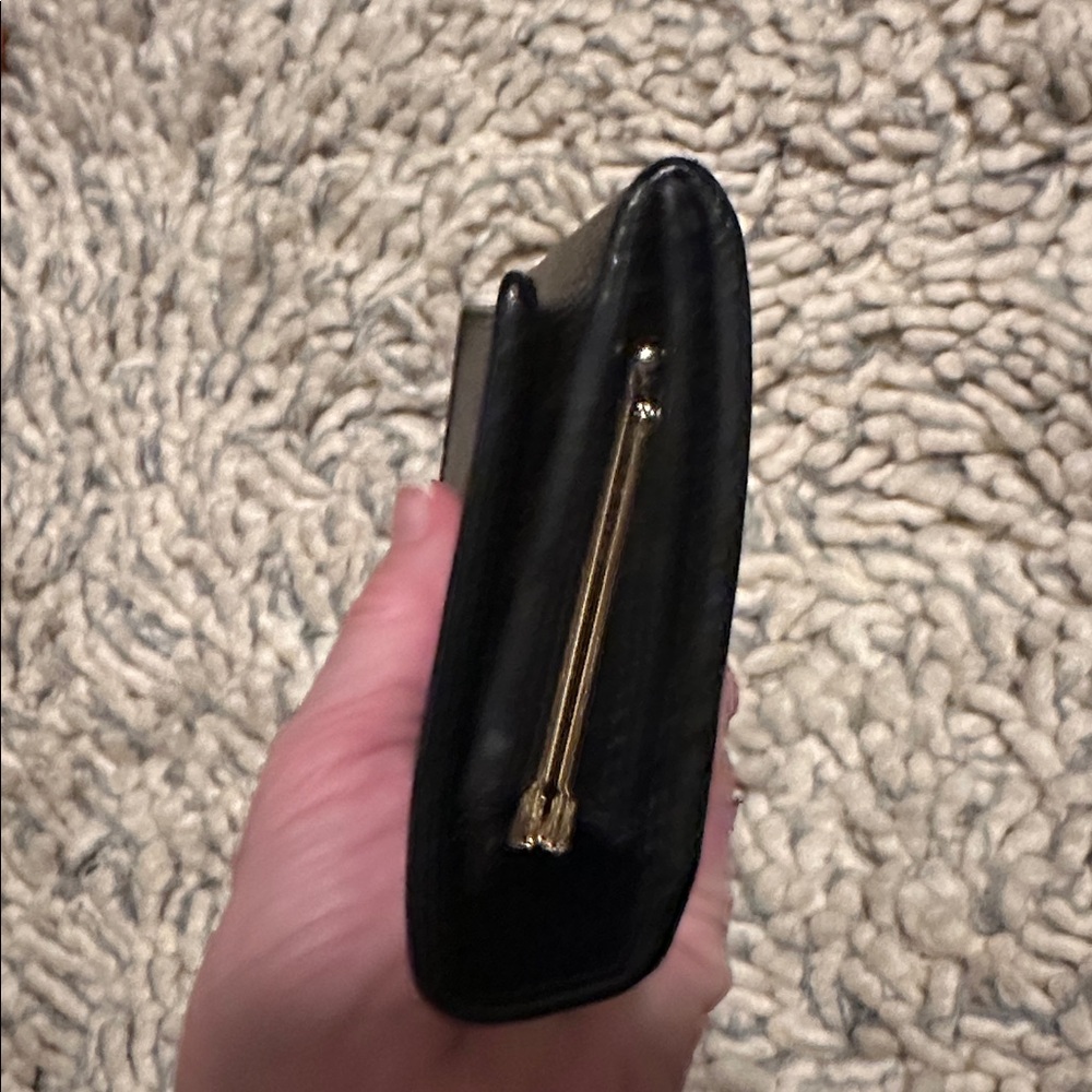 CELINE Black and Brown Wallet Kisslock clean/pristine Flap MINT Authentic - Picture 10 of 10